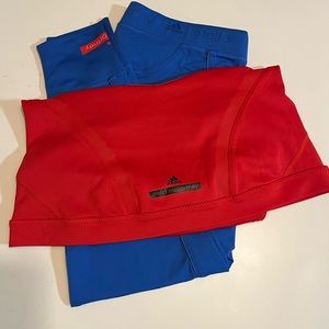 Adidas by Stella McCartney Red and Blue Activewear Set